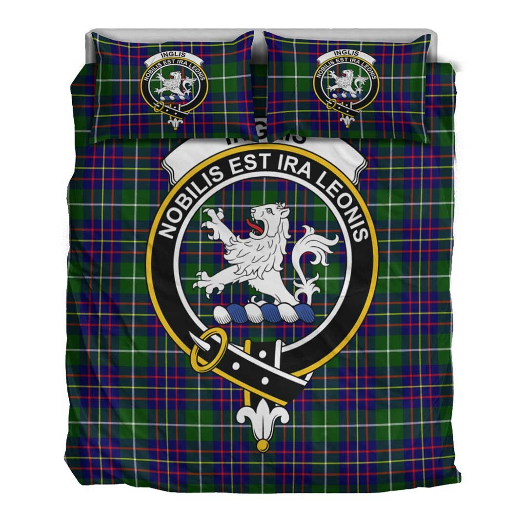 Inglis Modern Tartan Crest Bedding Set