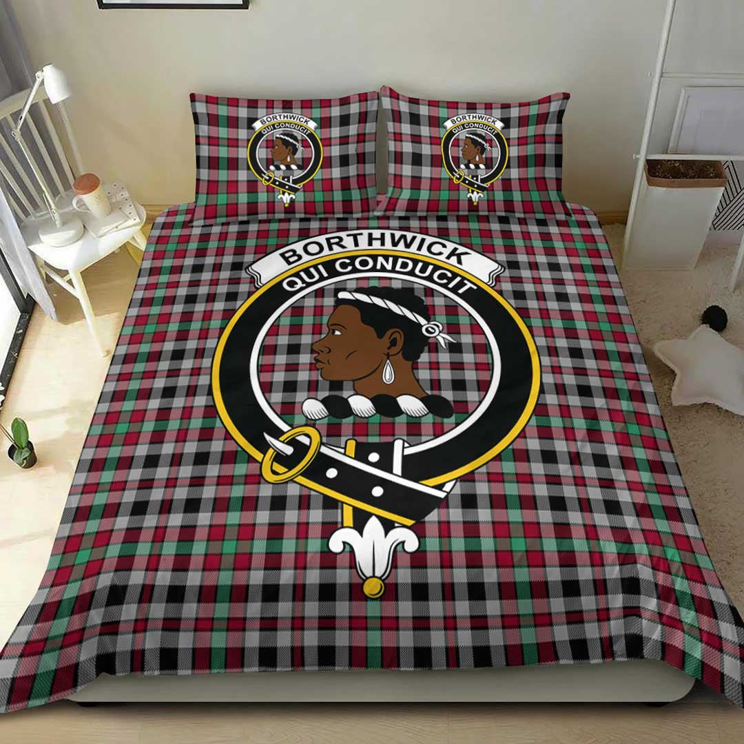 Borthwick Ancient Tartan Crest Bedding Set