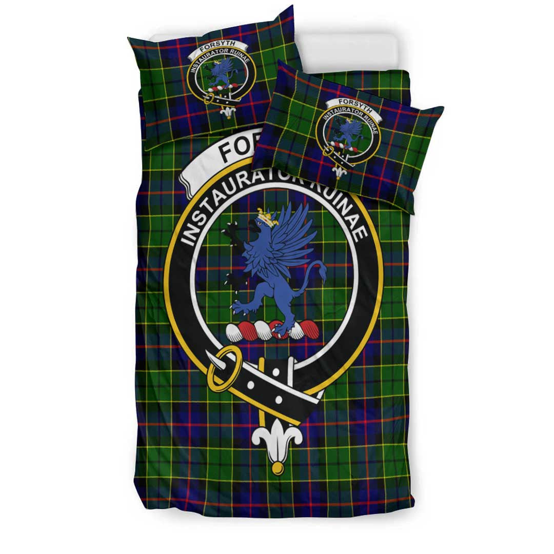 Forsyth Modern Tartan Crest Bedding Set