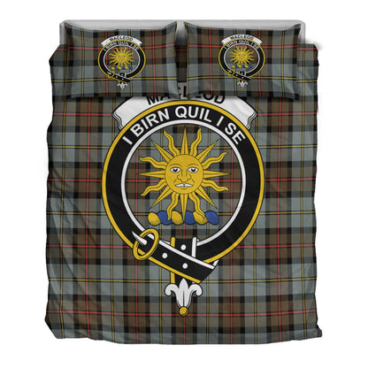 MacLeod of Harris Weathered Tartan Crest Bedding Set