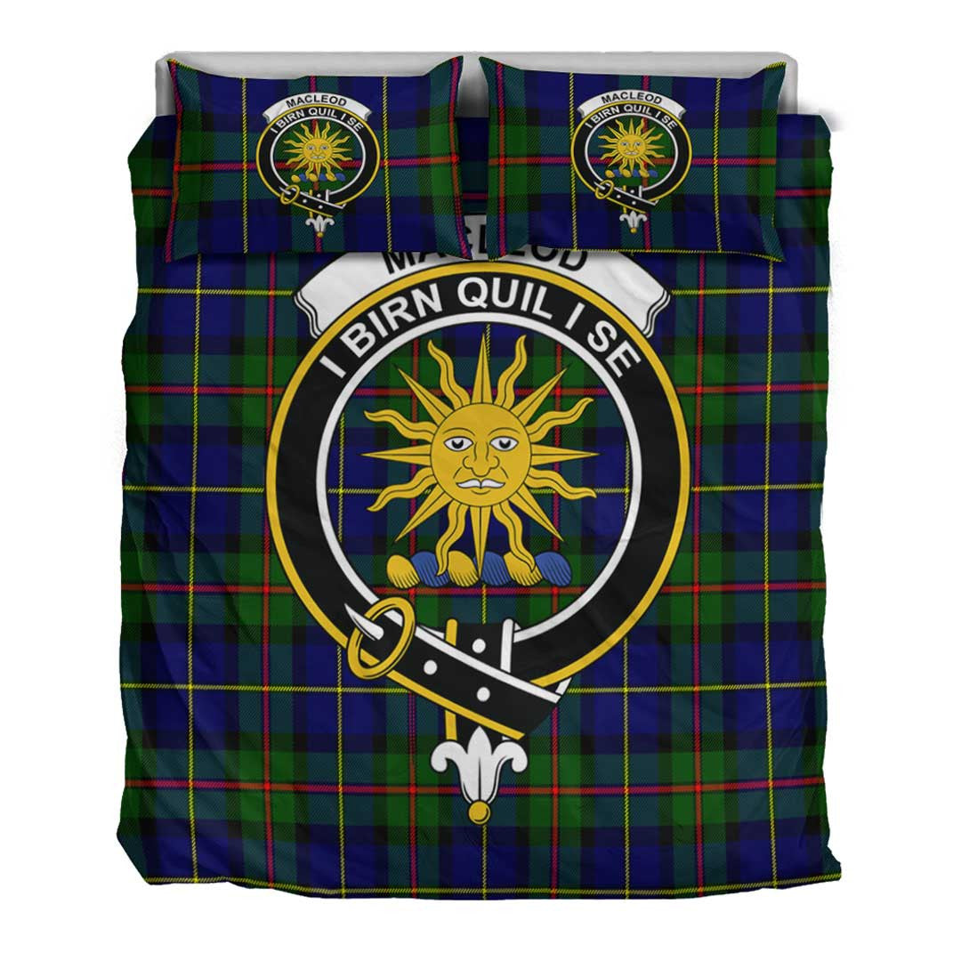 MacLeod of Harris Modern Tartan Crest Bedding Set