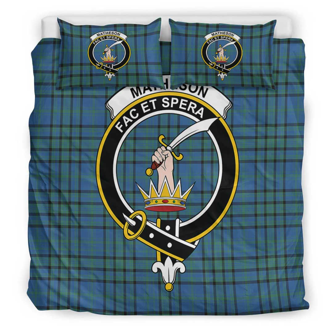 Matheson Hunting Ancient Tartan Crest Bedding Set