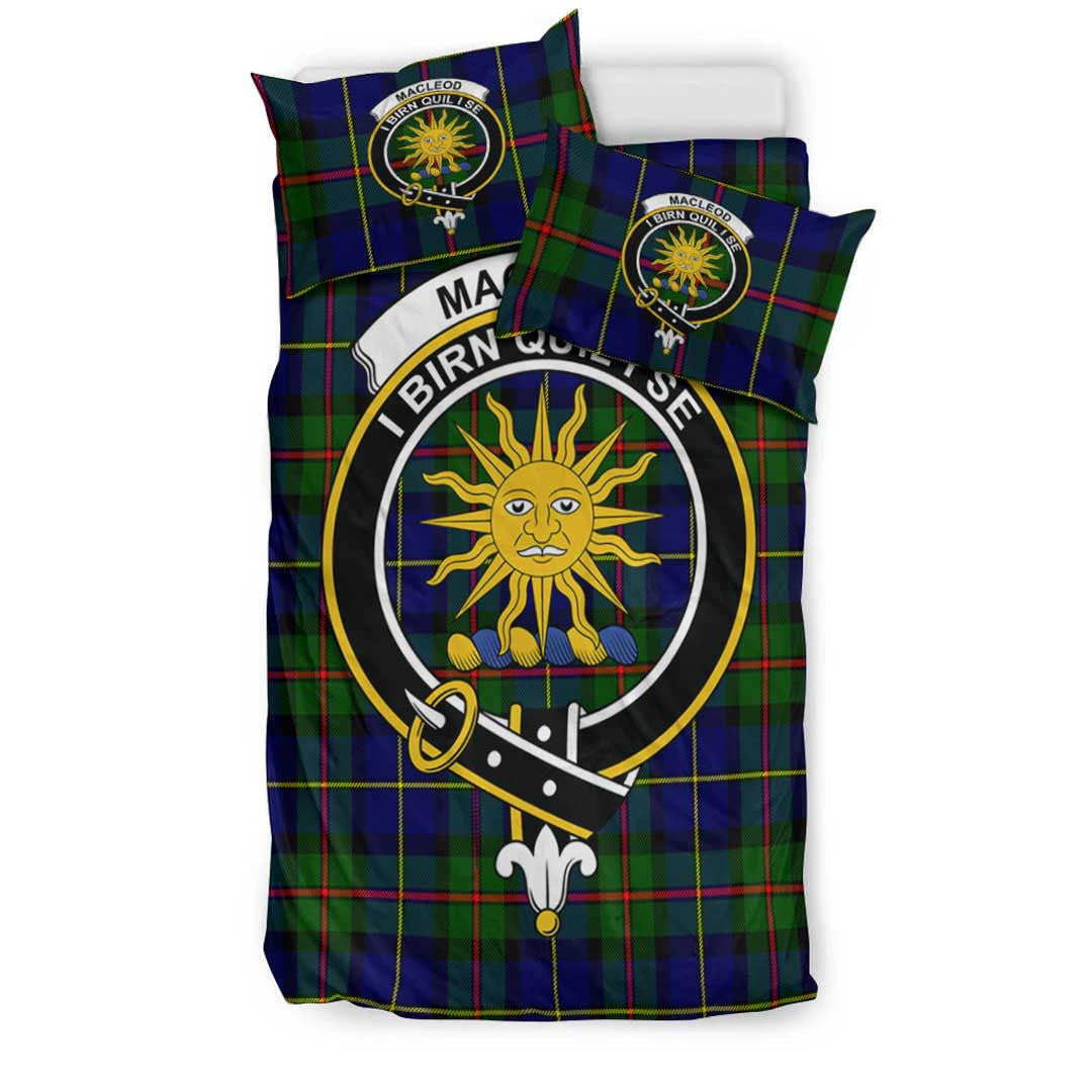 MacLeod of Harris Modern Tartan Crest Bedding Set