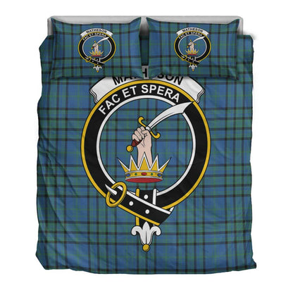 Matheson Hunting Ancient Tartan Crest Bedding Set