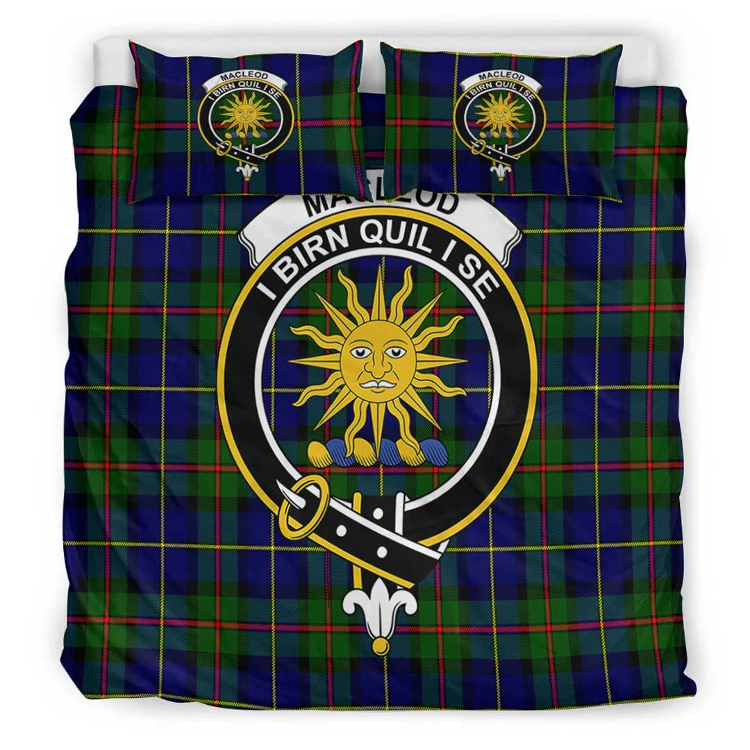 MacLeod of Harris Modern Tartan Crest Bedding Set