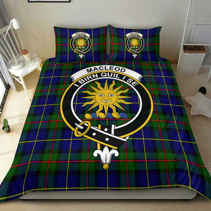 MacLeod of Harris Modern Tartan Crest Bedding Set