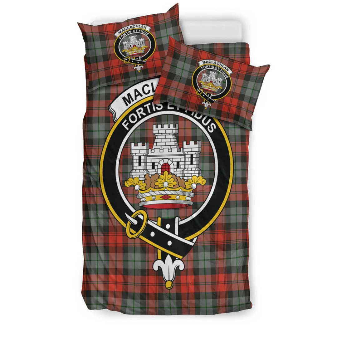 MacLachlan Weathered Tartan Crest Bedding Set