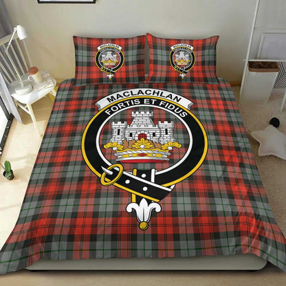 MacLachlan Weathered Tartan Crest Bedding Set