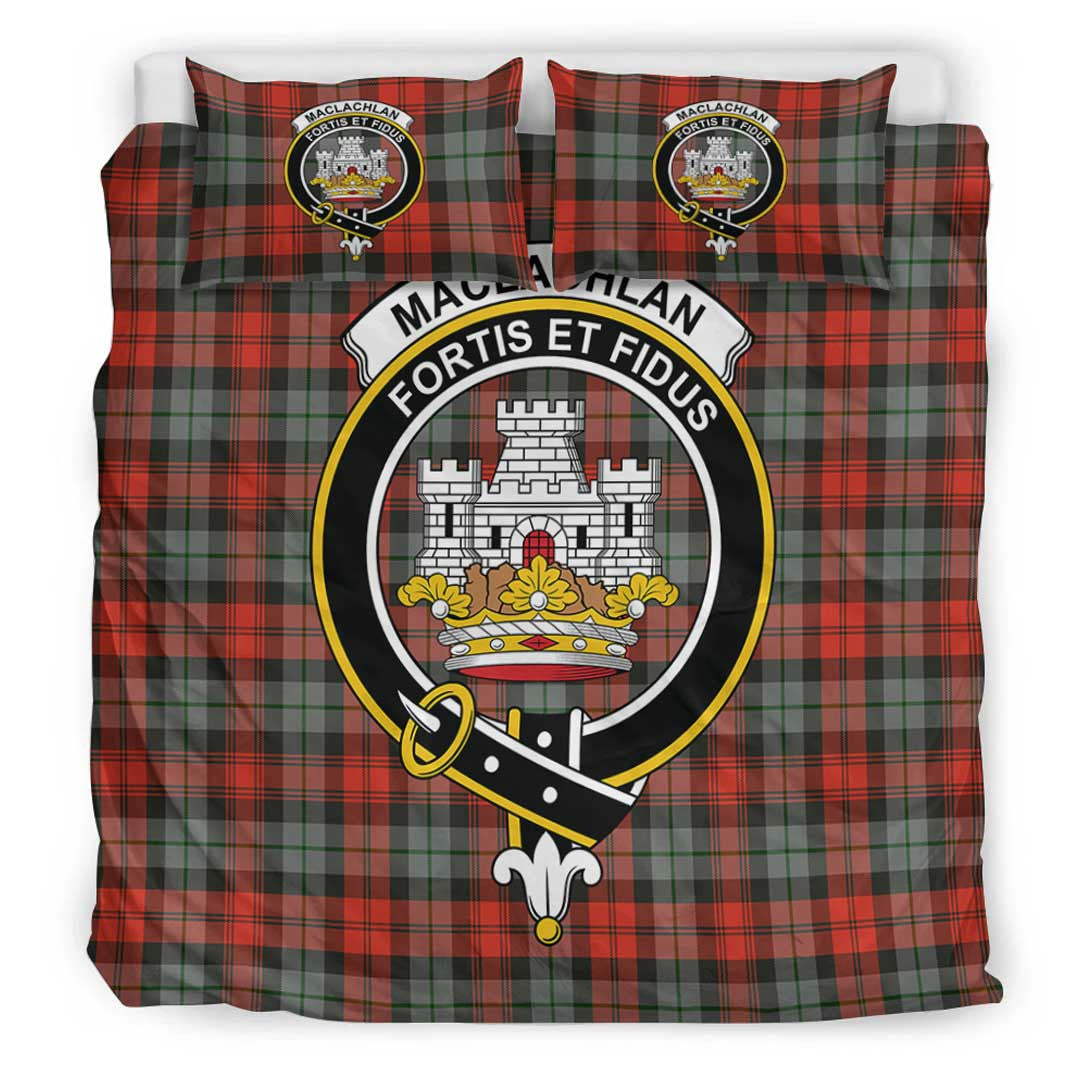 MacLachlan Weathered Tartan Crest Bedding Set