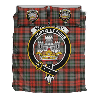 MacLachlan Weathered Tartan Crest Bedding Set