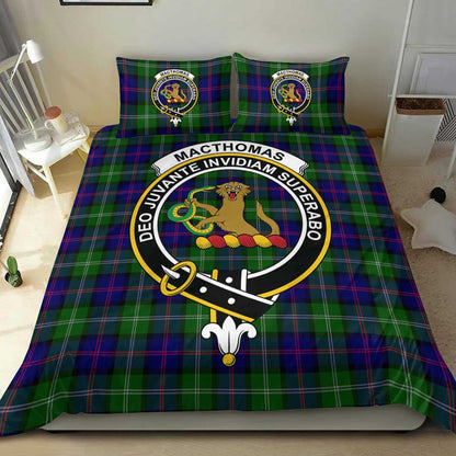 MacThomas Modern Tartan Crest Bedding Set