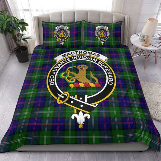 MacThomas Modern Tartan Crest Bedding Set