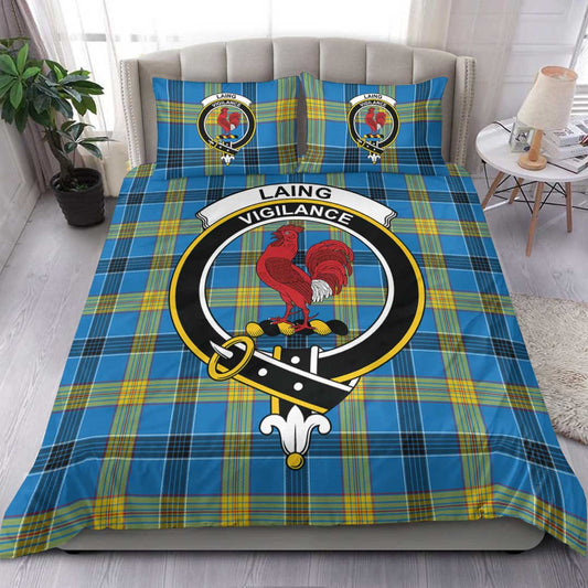 Laing Tartan Crest Bedding Set