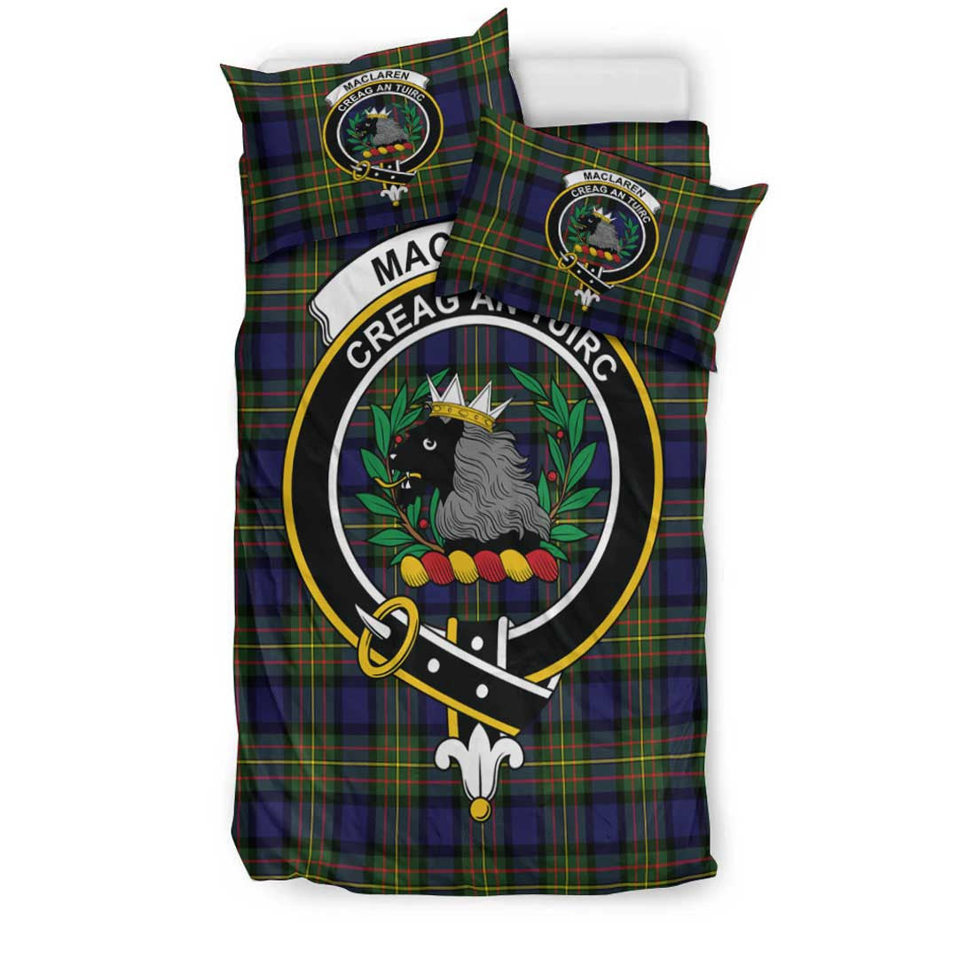 MacLaren Modern Tartan Crest Bedding Set