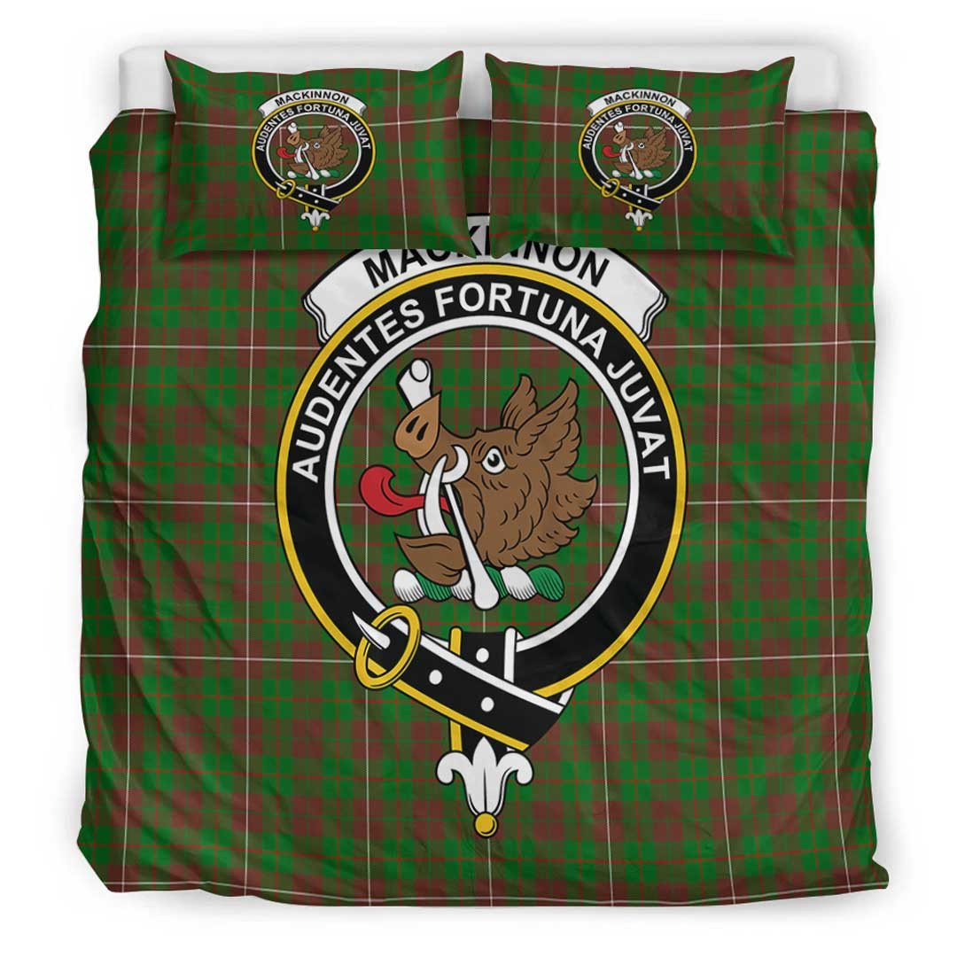 MacKinnon Hunting Modern Tartan Crest Bedding Set