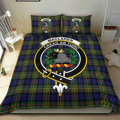 MacLaren Modern Tartan Crest Bedding Set