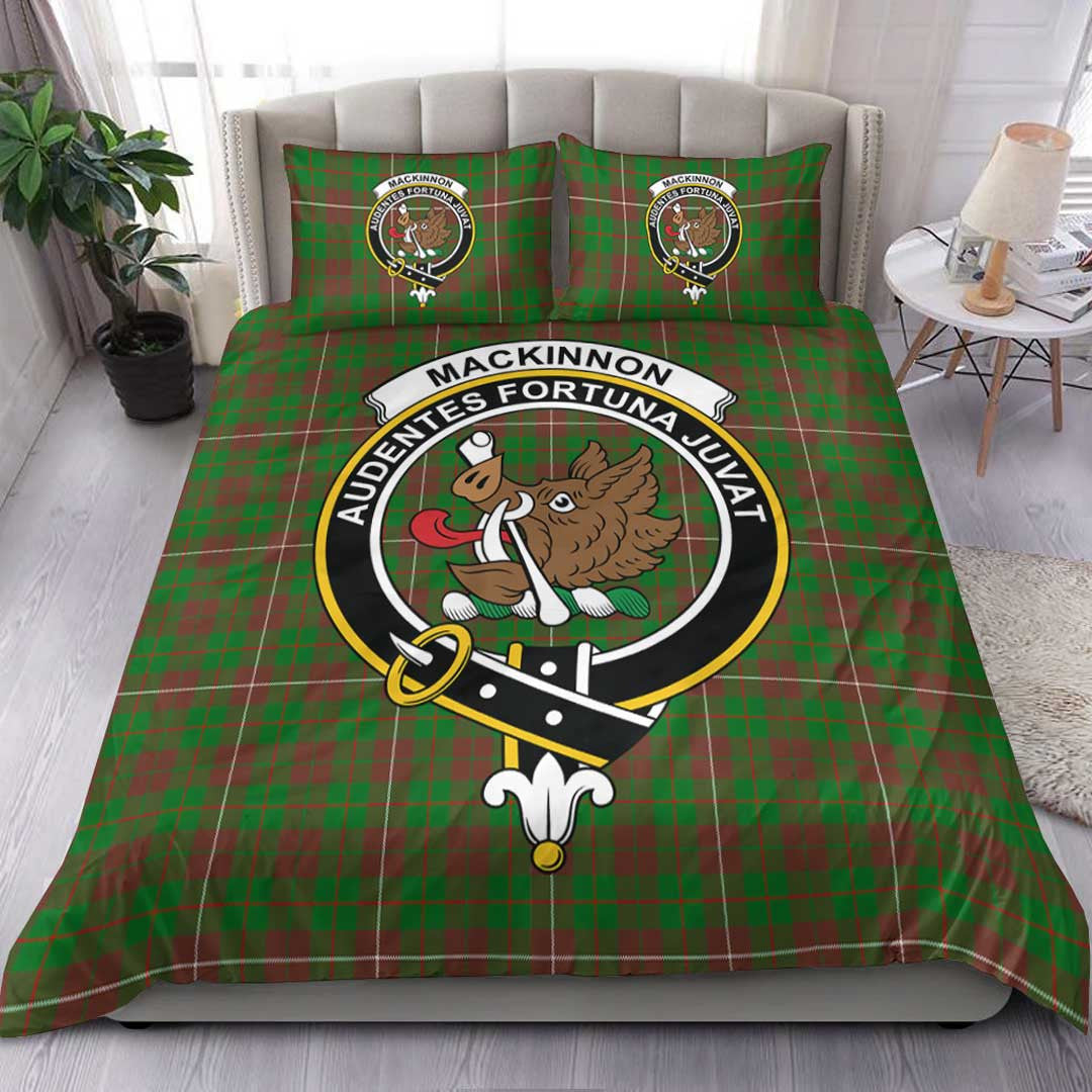 MacKinnon Hunting Modern Tartan Crest Bedding Set