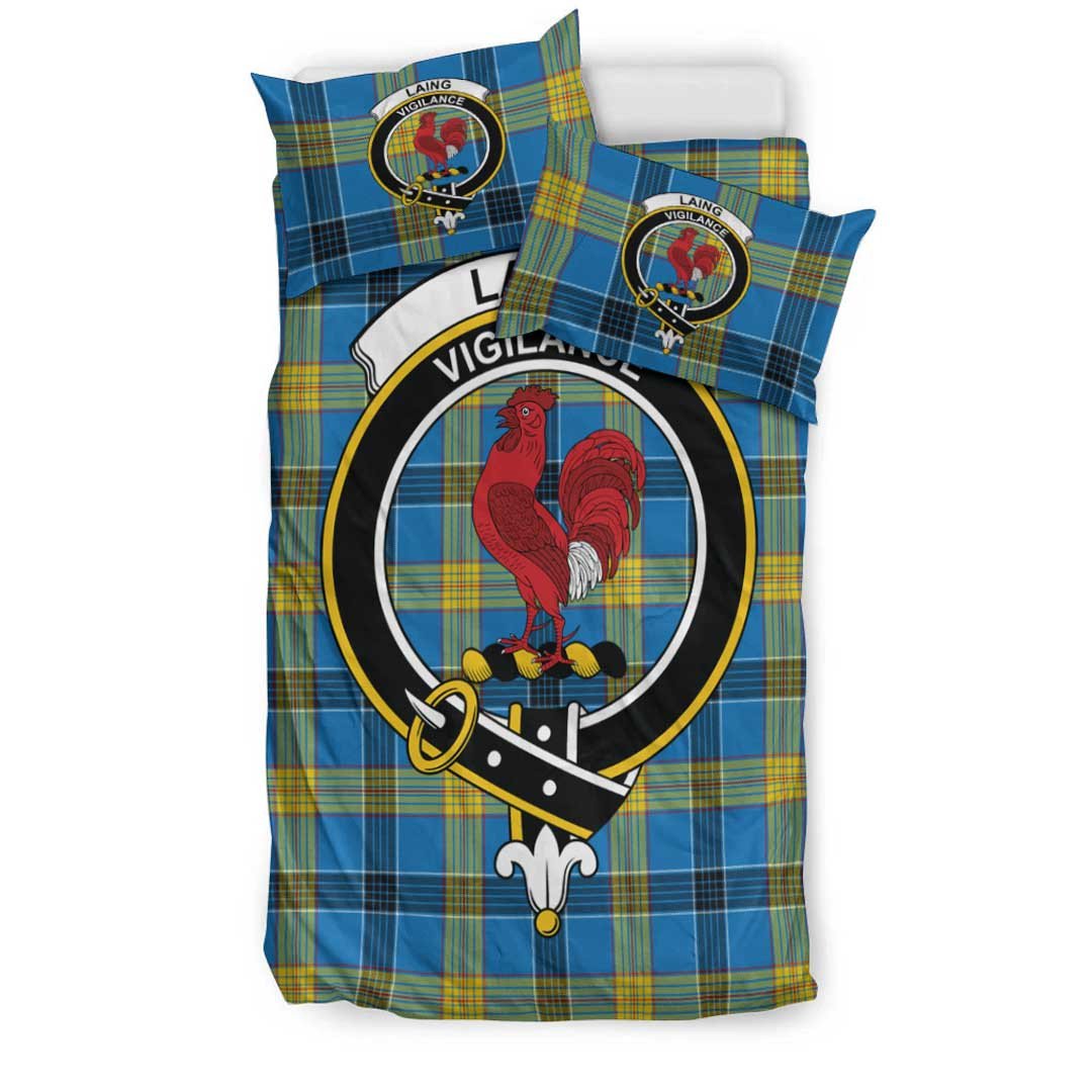 Laing Tartan Crest Bedding Set