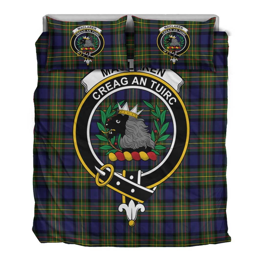 MacLaren Modern Tartan Crest Bedding Set