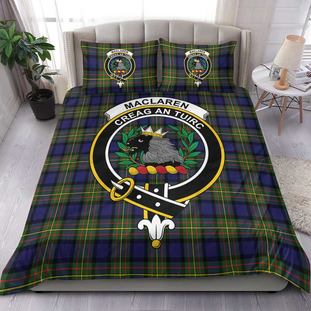 MacLaren Modern Tartan Crest Bedding Set