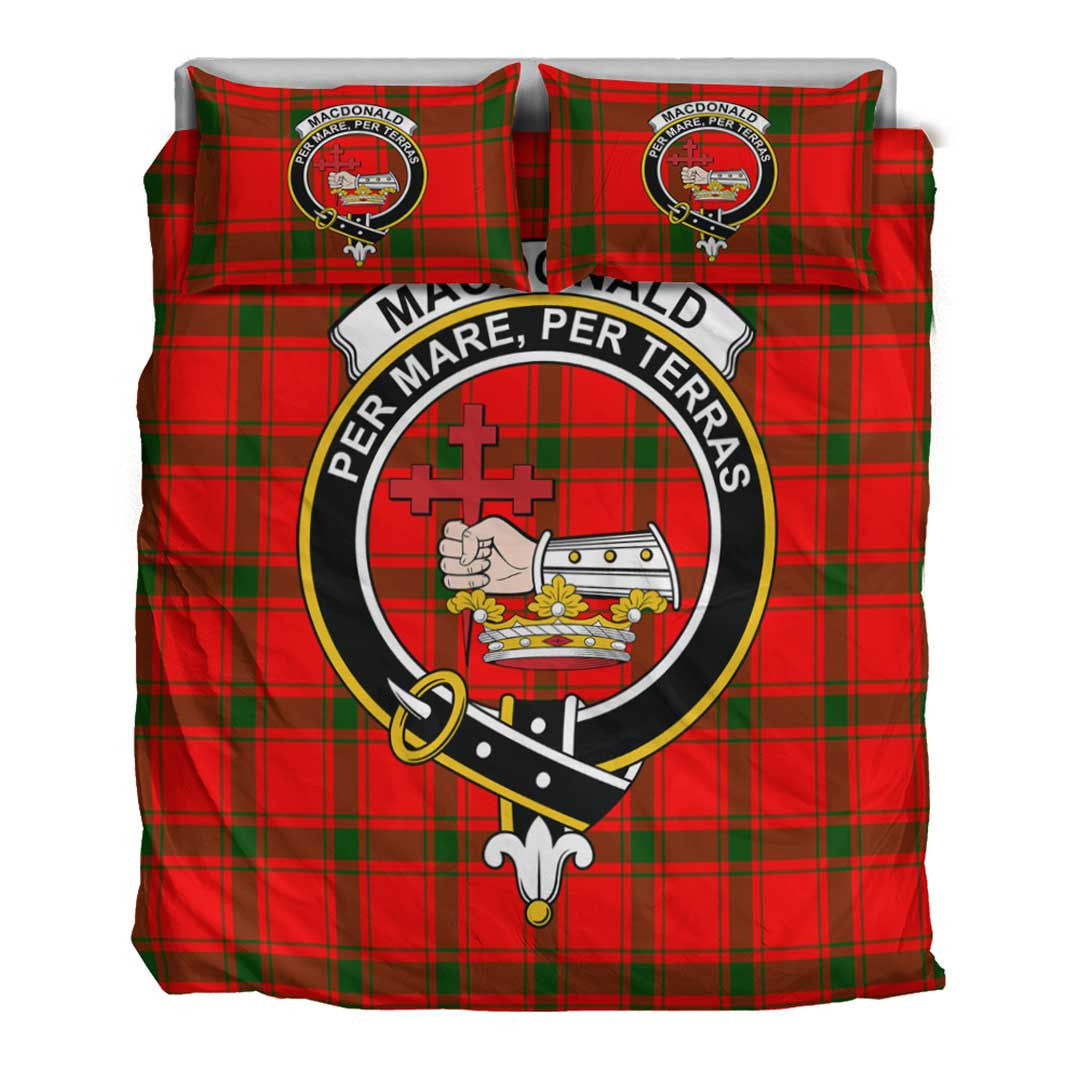 MacDonald of Sleat Tartan Crest Bedding Set