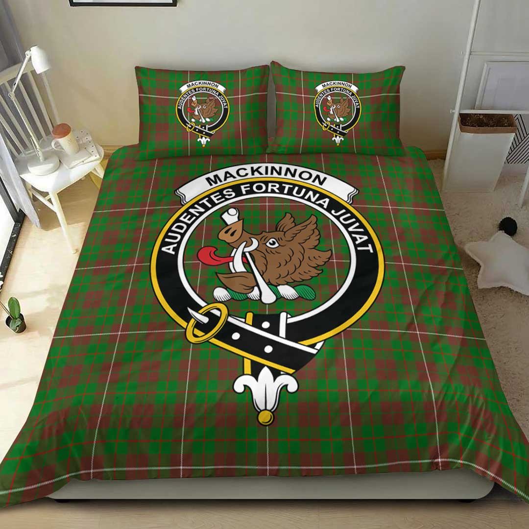 MacKinnon Hunting Modern Tartan Crest Bedding Set