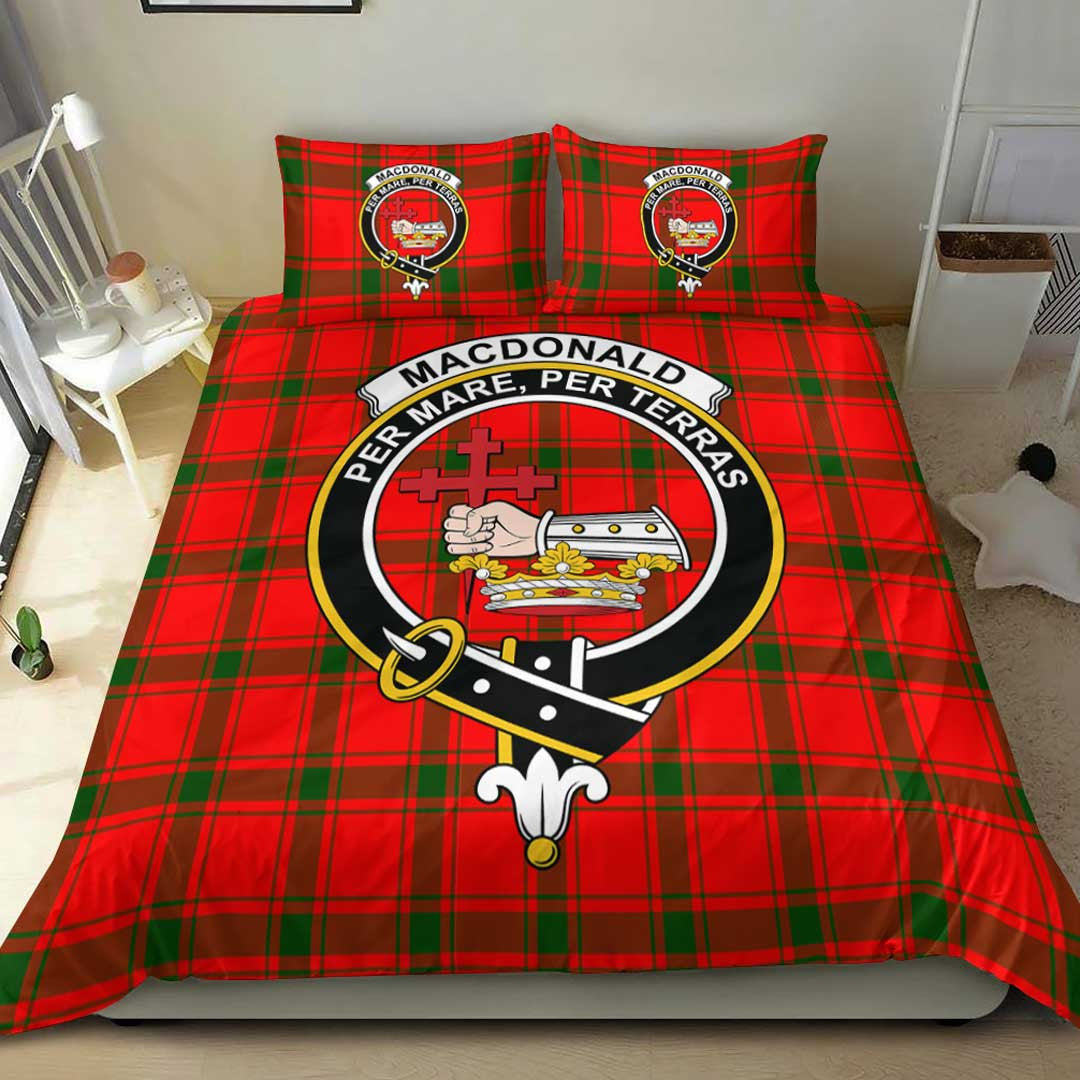 MacDonald of Sleat Tartan Crest Bedding Set