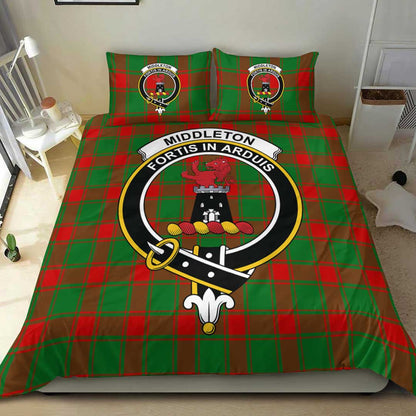 Middleton Modern Tartan Crest Bedding Set