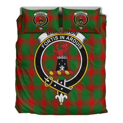 Middleton Modern Tartan Crest Bedding Set