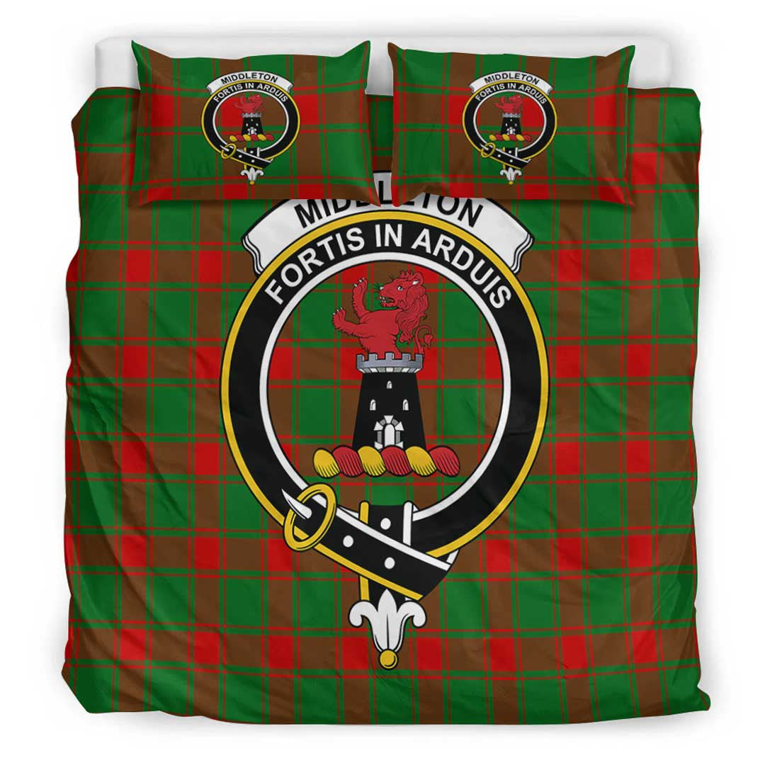 Middleton Modern Tartan Crest Bedding Set