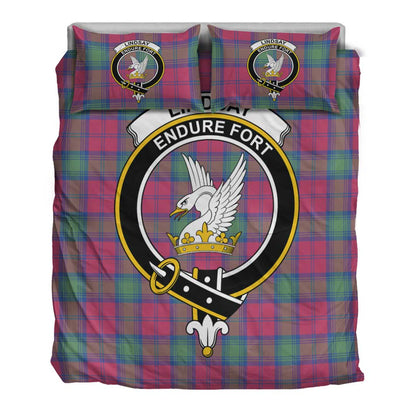 Lindsay Ancient Tartan Crest Bedding Set