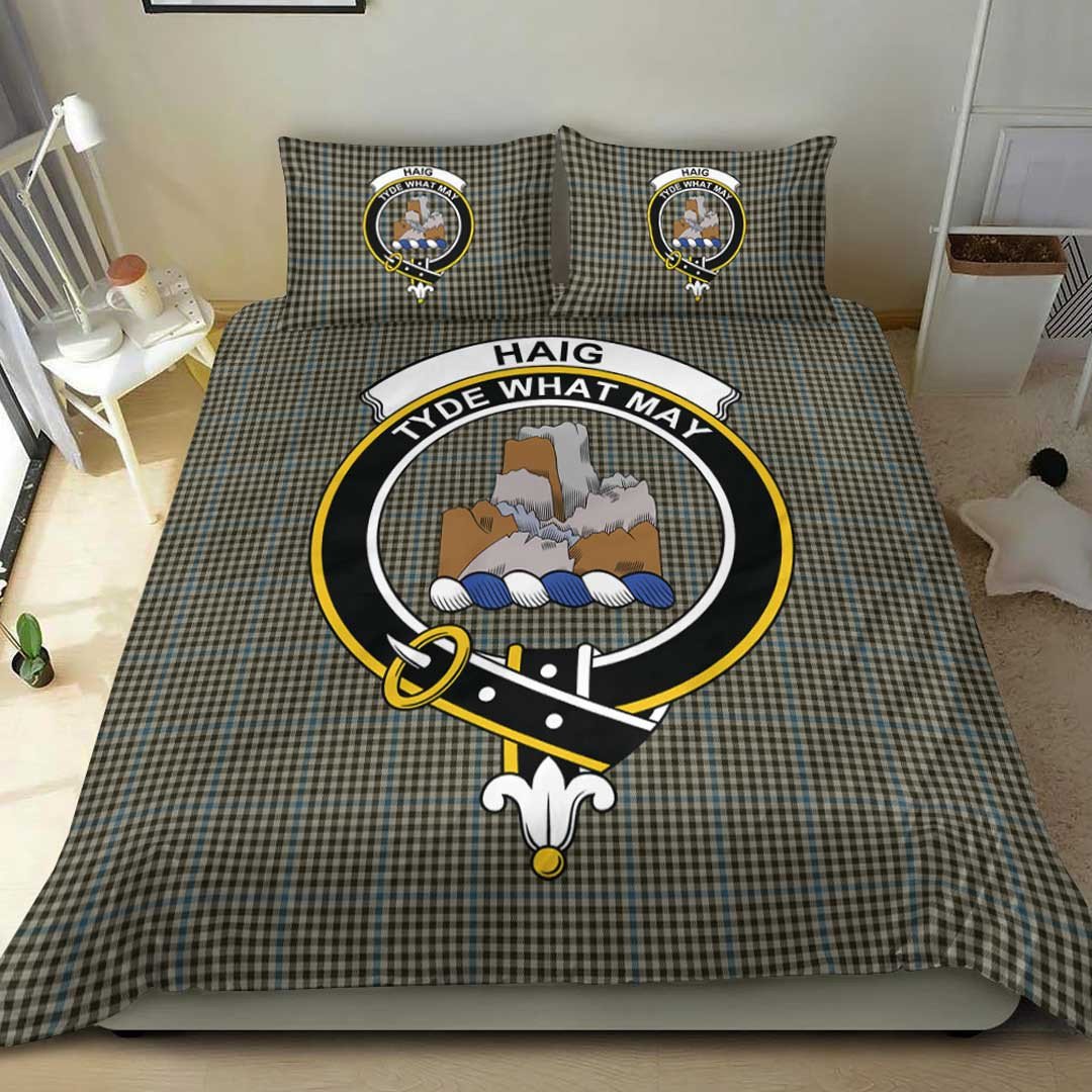 Haig Check Tartan Crest Bedding Set