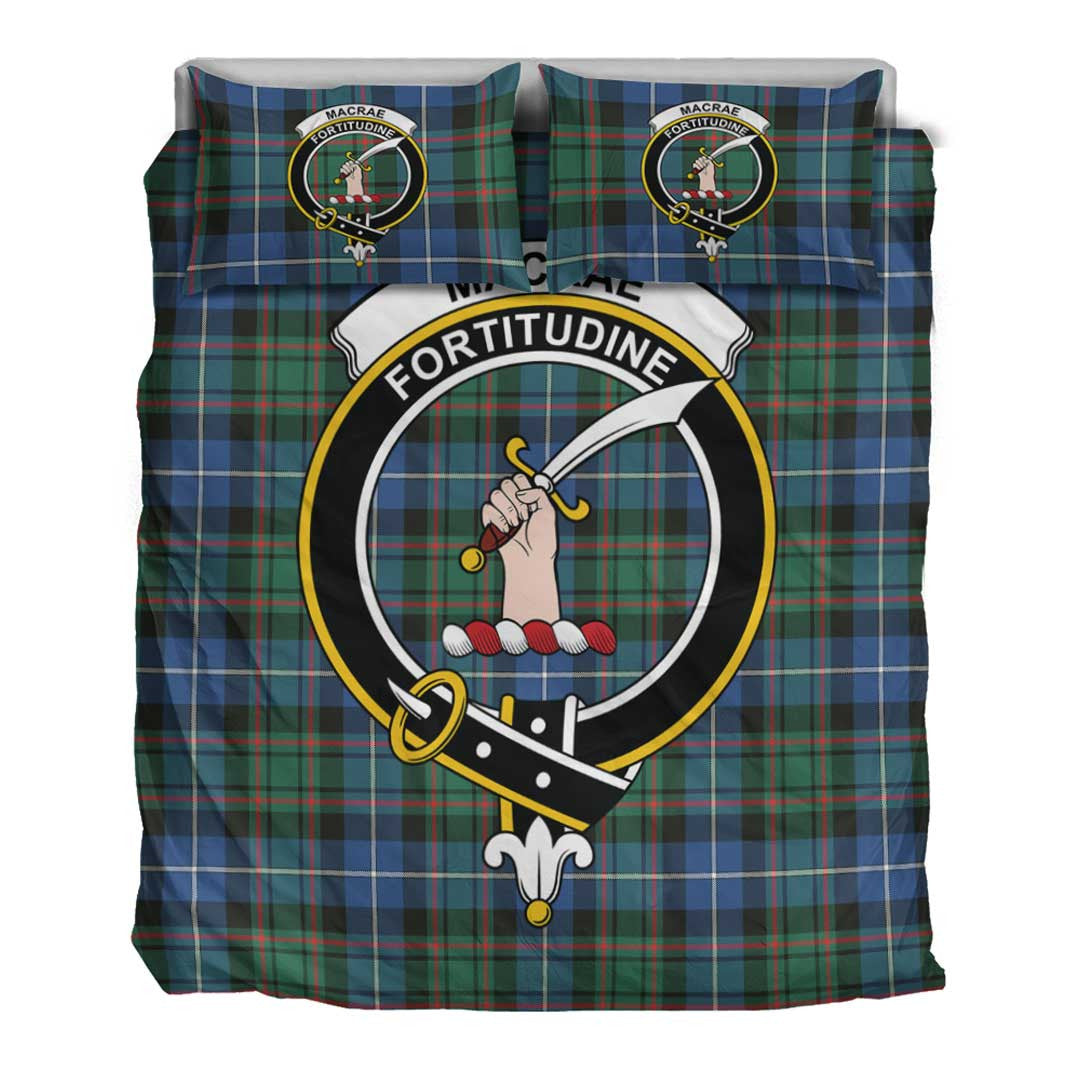 MacRae Hunting Ancient Tartan Crest Bedding Set