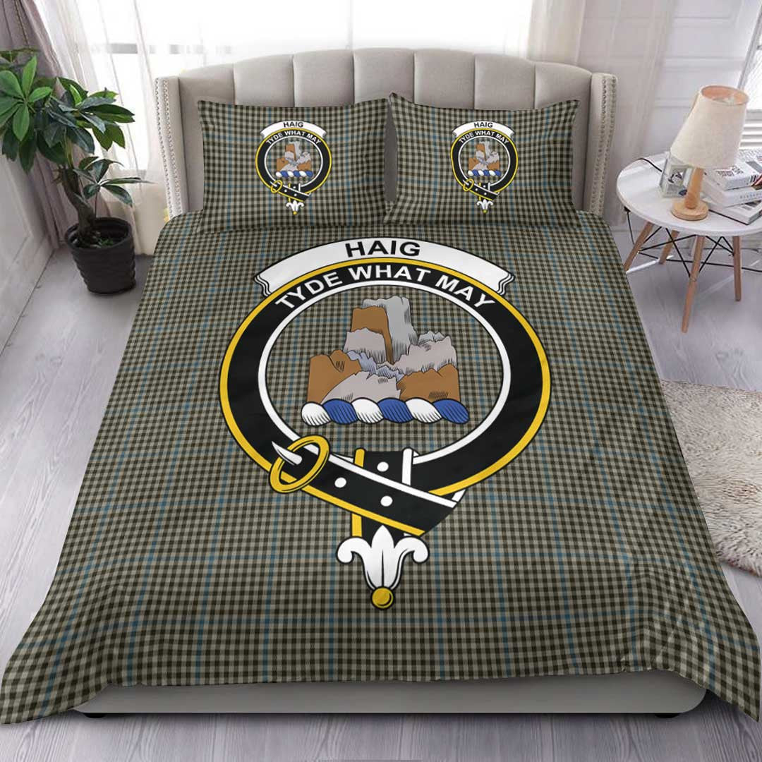 Haig Check Tartan Crest Bedding Set