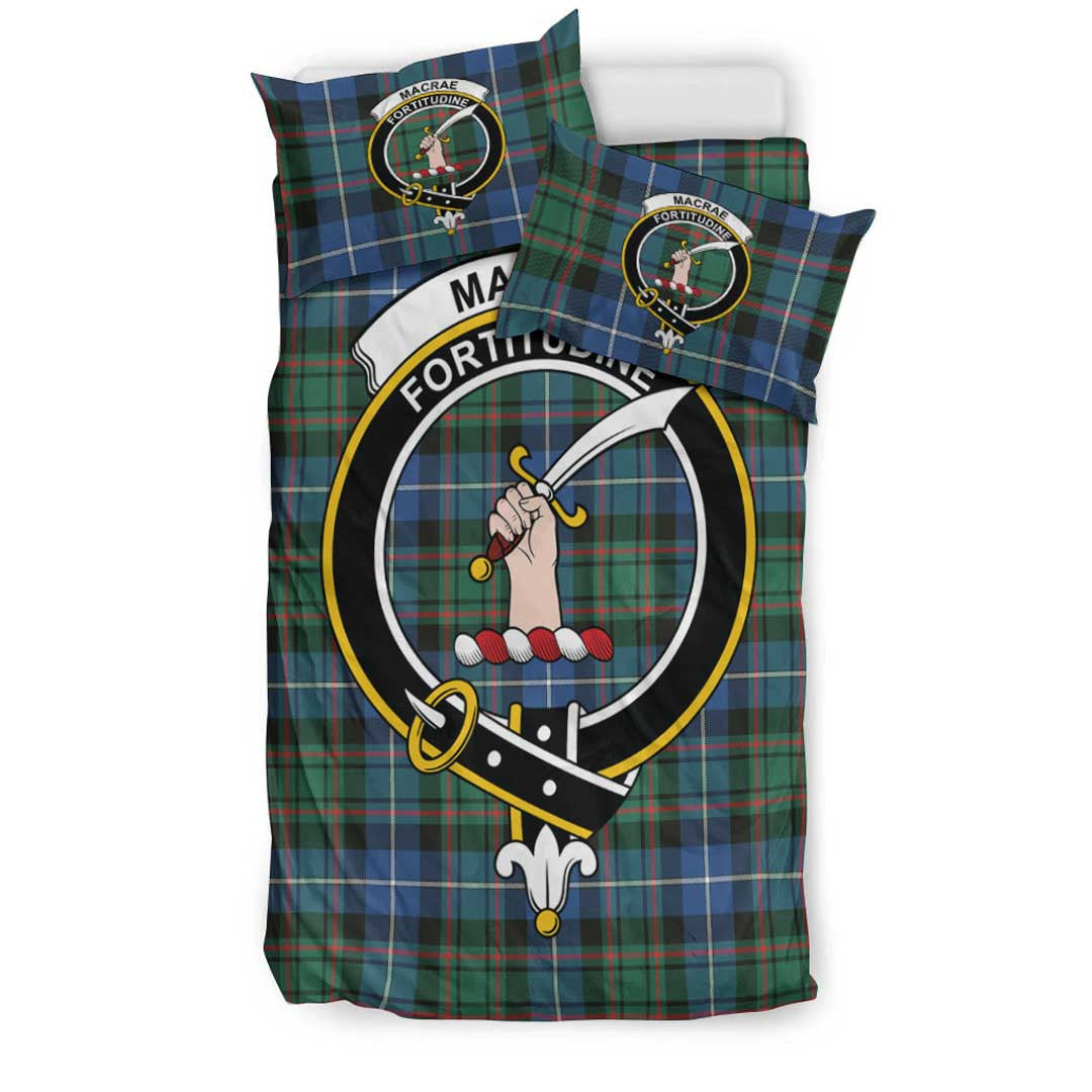 MacRae Hunting Ancient Tartan Crest Bedding Set