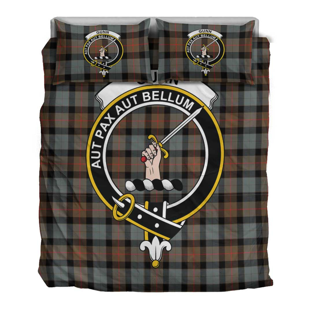 Gunn Weathered Tartan Crest Bedding Set