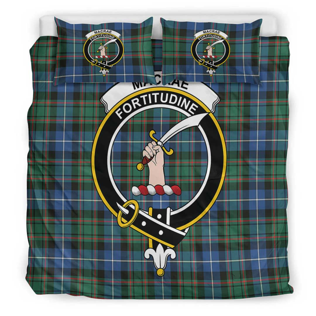 MacRae Hunting Ancient Tartan Crest Bedding Set