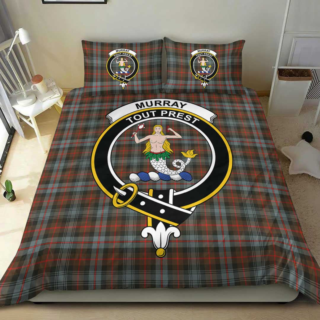 Murray of Atholl Weathered Tartan Crest Bedding Set