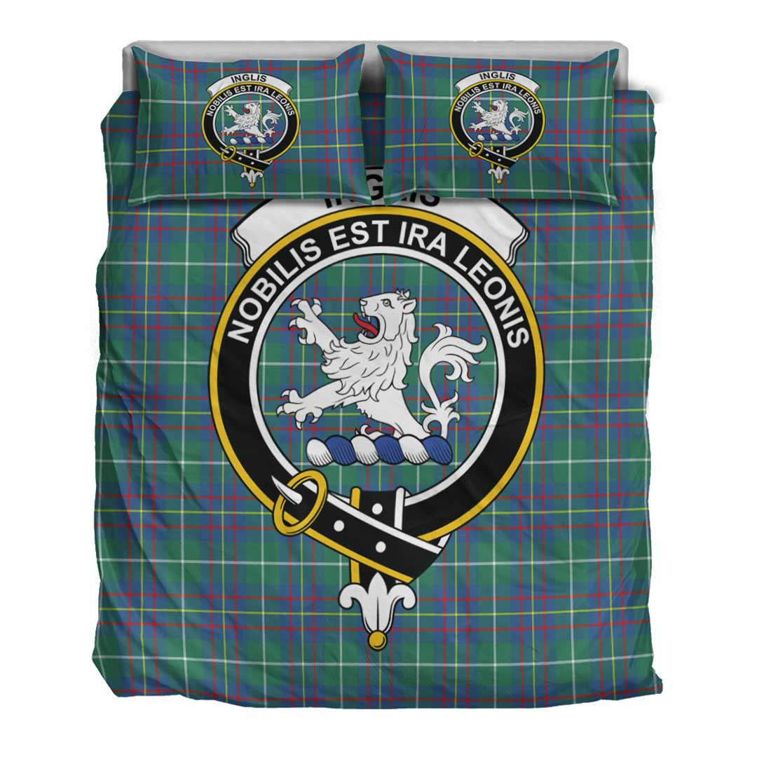 Inglis Ancient Tartan Crest Bedding Set