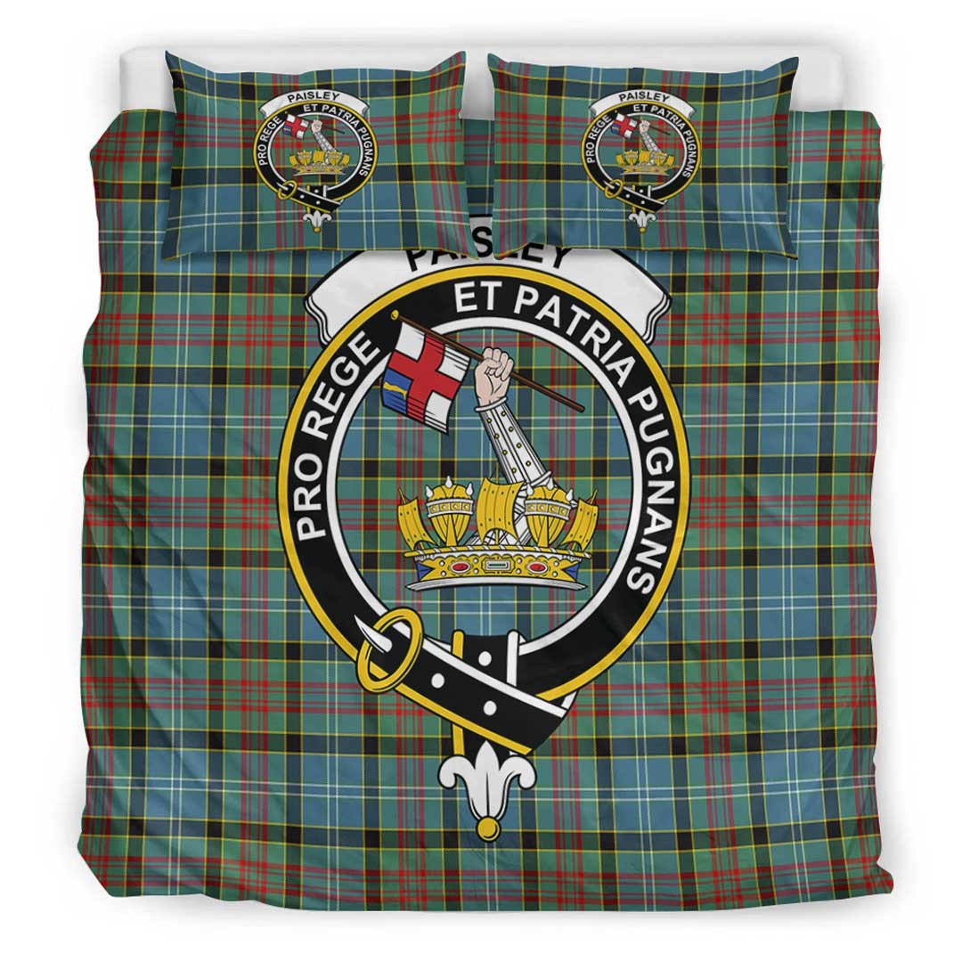 Paisley District Tartan Crest Bedding Set