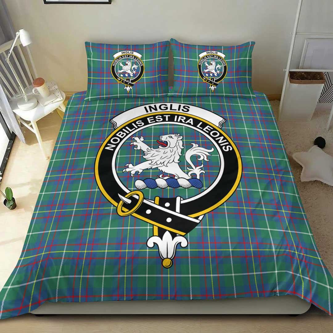 Inglis Ancient Tartan Crest Bedding Set