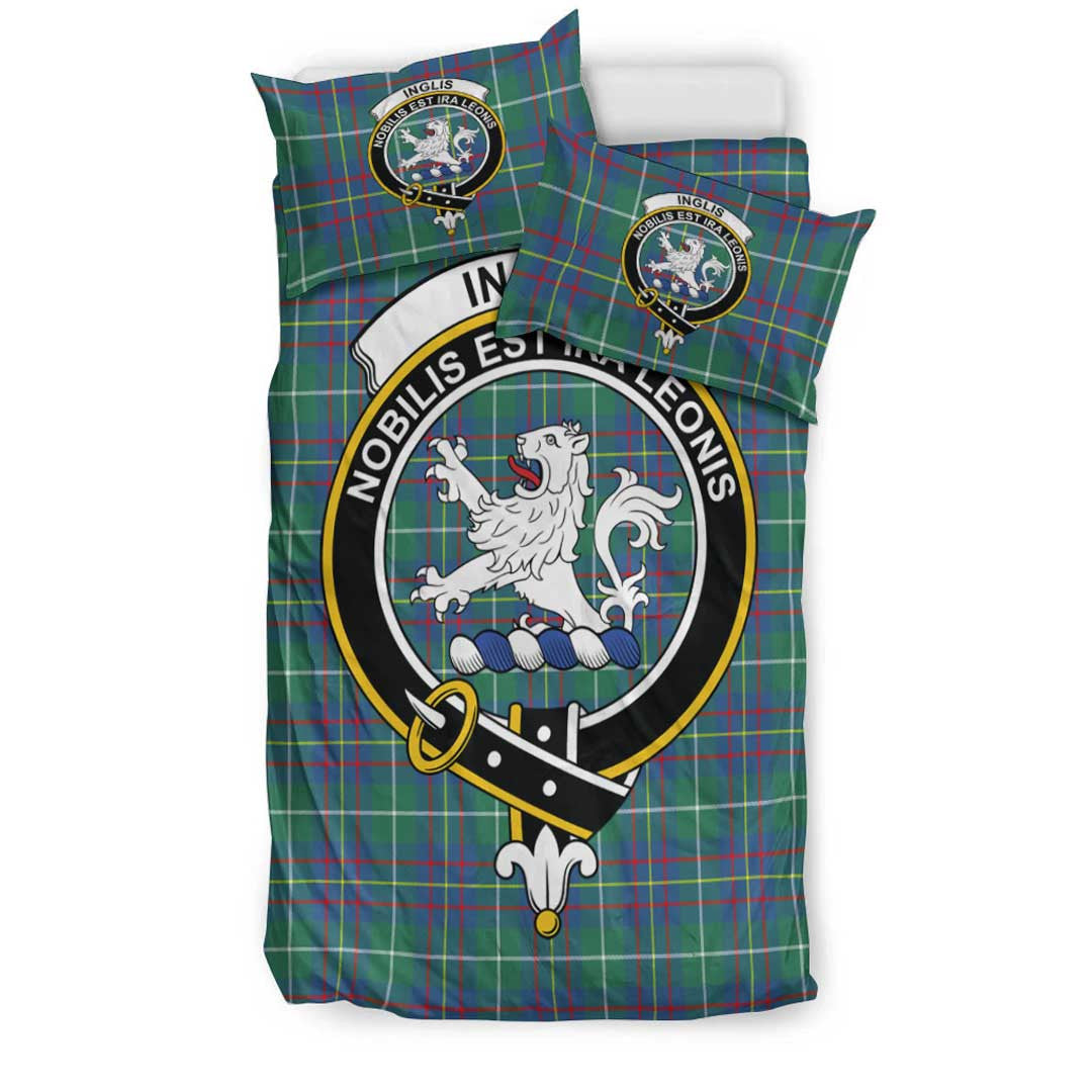 Inglis Ancient Tartan Crest Bedding Set