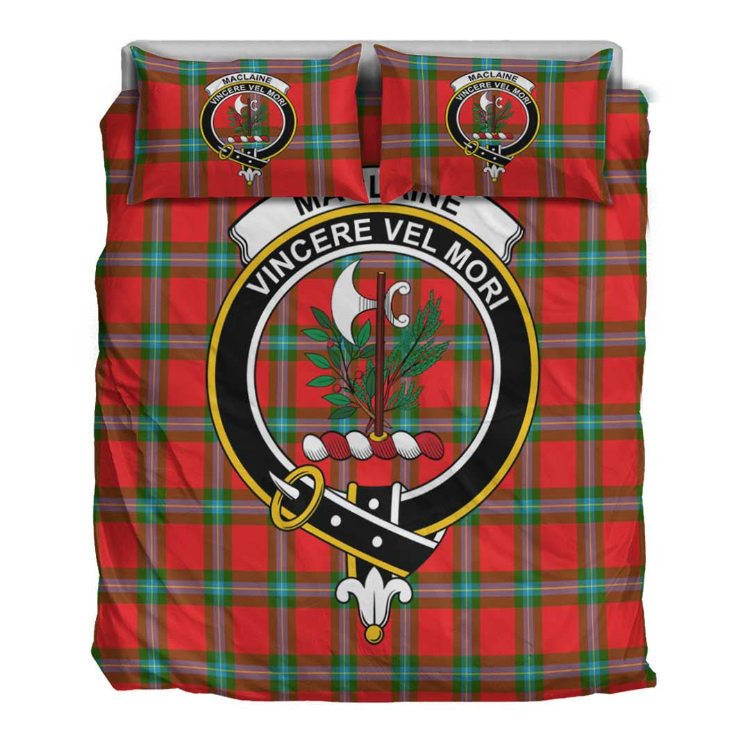 MacLaine of Loch Buie Hunting Ancient Tartan Crest Bedding Set