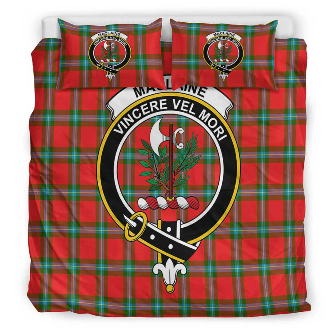 MacLaine of Loch Buie Hunting Ancient Tartan Crest Bedding Set