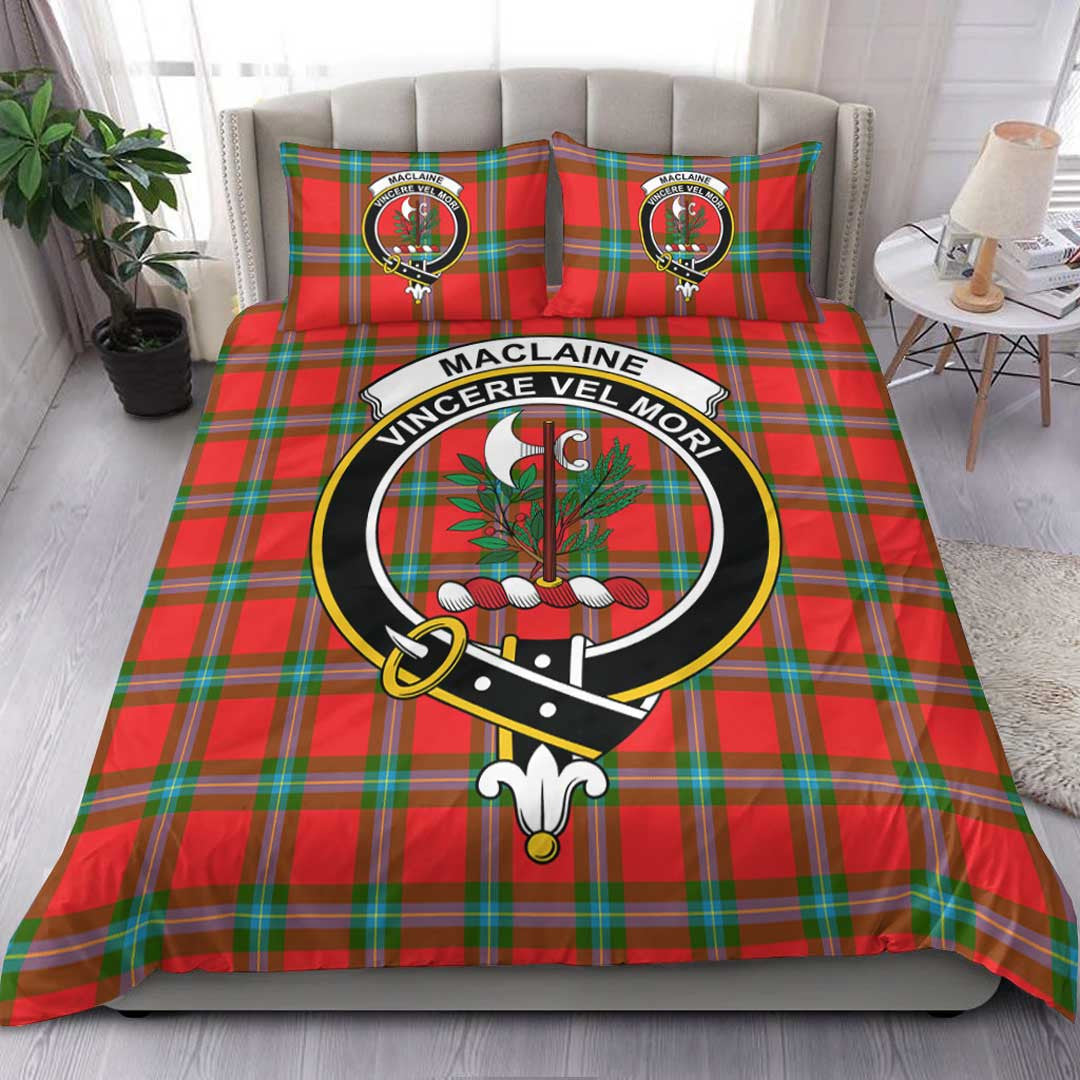 MacLaine of Loch Buie Hunting Ancient Tartan Crest Bedding Set
