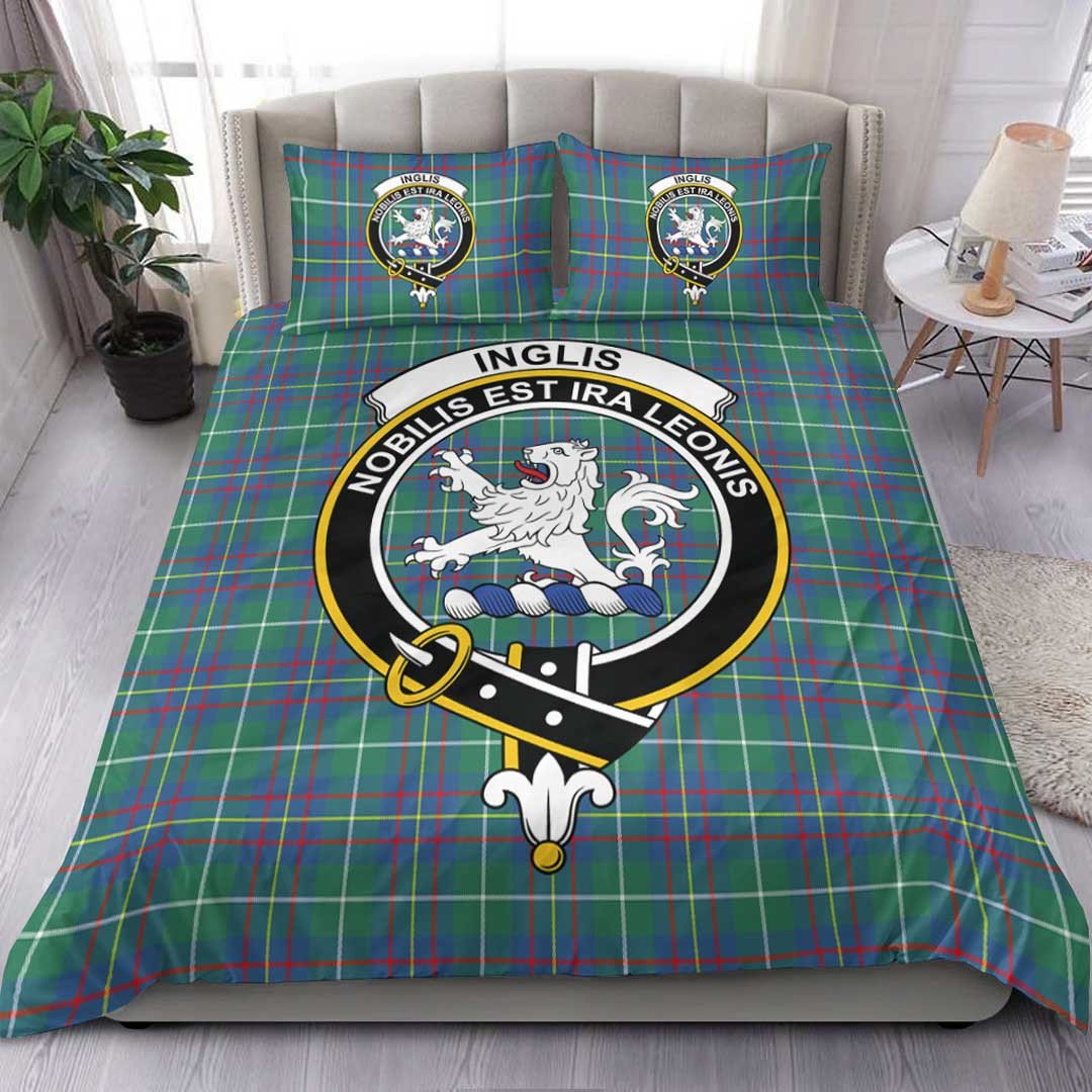 Inglis Ancient Tartan Crest Bedding Set