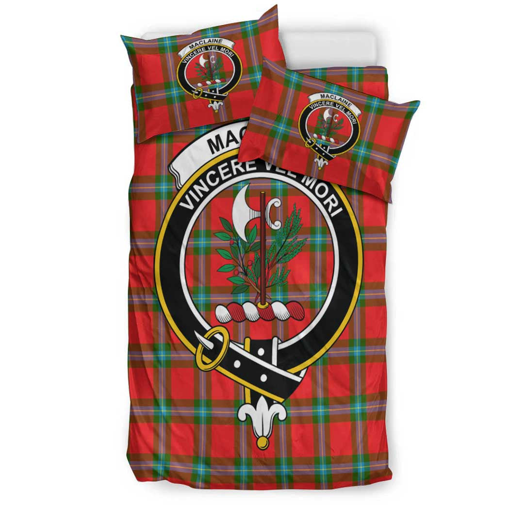 MacLaine of Loch Buie Hunting Ancient Tartan Crest Bedding Set
