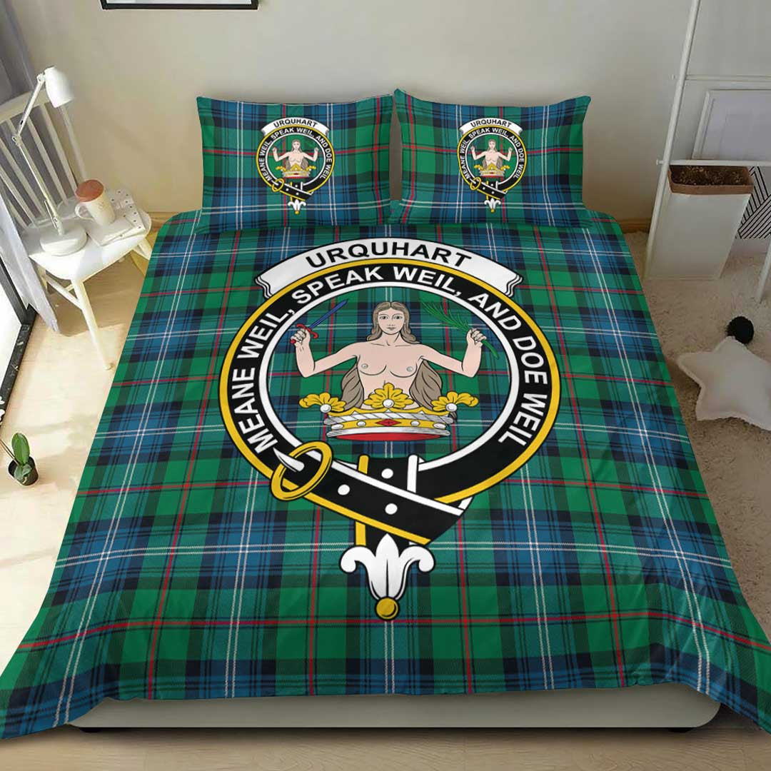 Urquhart Ancient Tartan Crest Bedding Set