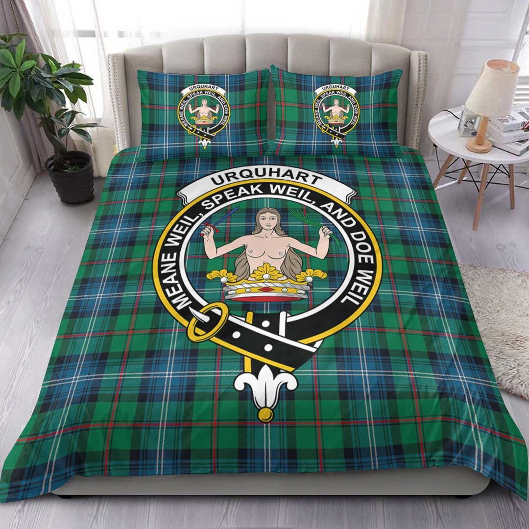 Urquhart Ancient Tartan Crest Bedding Set