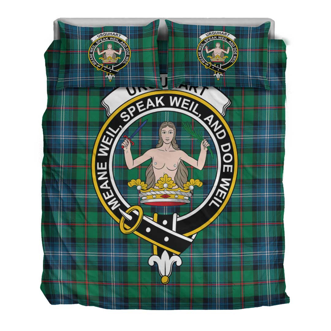 Urquhart Ancient Tartan Crest Bedding Set